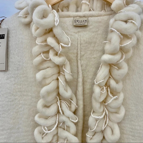 Hand Crafted Nuno Felted Boiled Wool Vest NWT - Picture 6 of 9